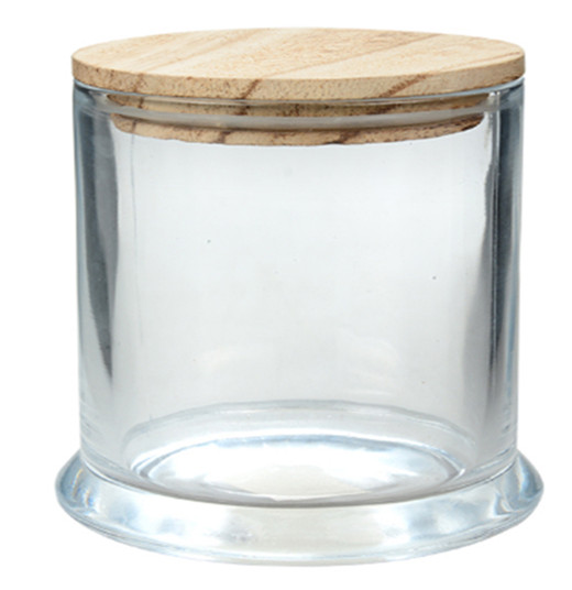 Glass Candle Jar with Lid 