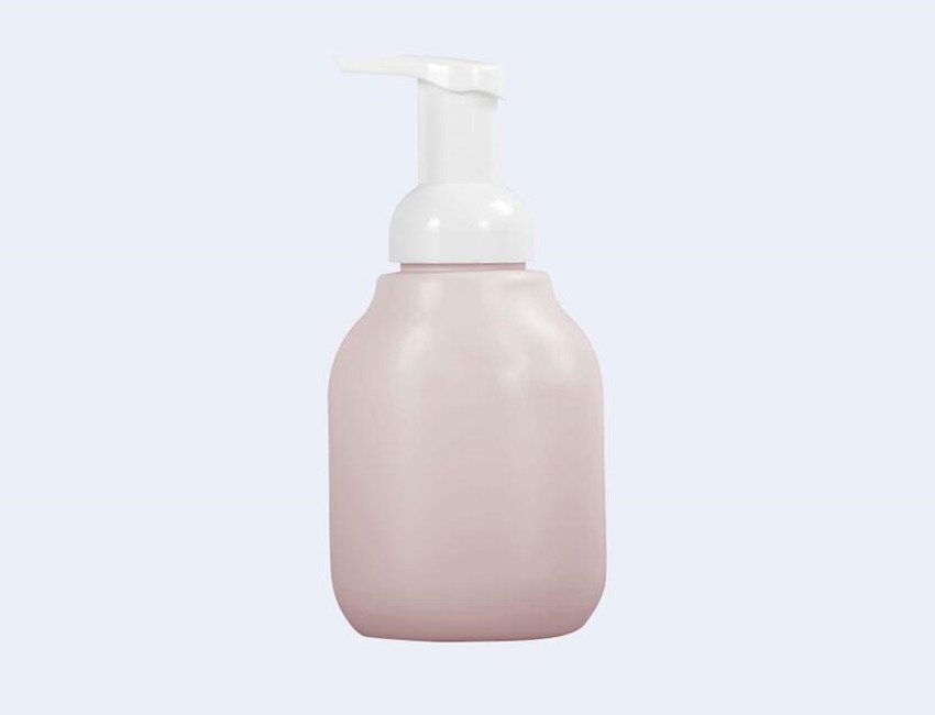 Pink Plastic Pump Bottle
