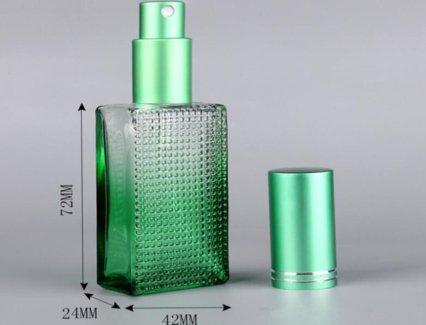 Green Glass Perfume Bottles