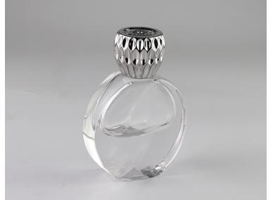 bouteille de parfum en verre ovale