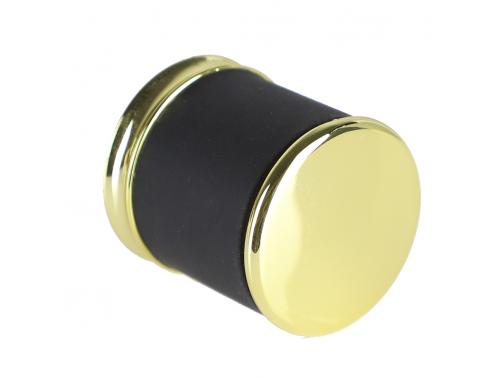 Wholesale Black & Golden Leather Cap Perfume Bottle Cap