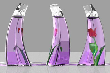 histoire de développement de bouteille de parfum en verre